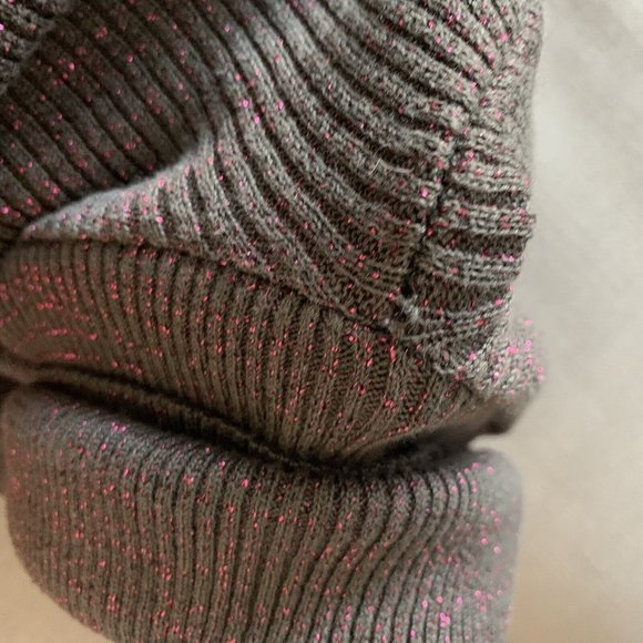 Vintage 60s 70s Pierre Cardin Ribbed Turtleneck Sweater Pink Metallic Logo Mod - Picture 10 of 10